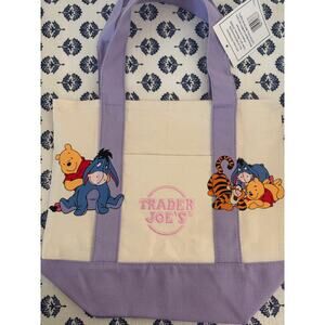 Disney Winnie The Pooh and Friends Purple Custom Made Trader Joes Mini Tote